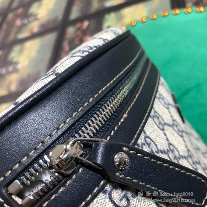 GUCCI古馳腰包 新款 專櫃品質 233269 進口牛皮 男士腰包 時尚單品 藍pvc  ydgq3411